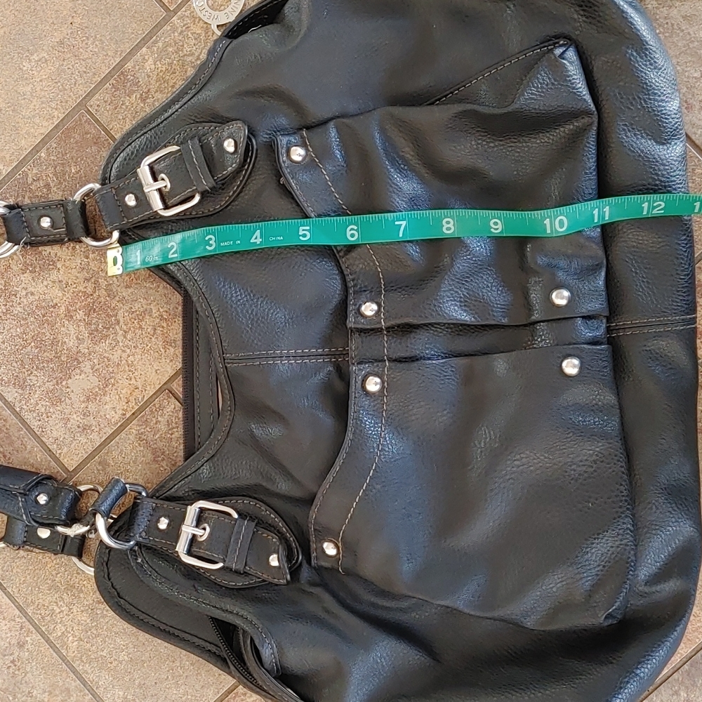 Nine West large black shoulder bag purse